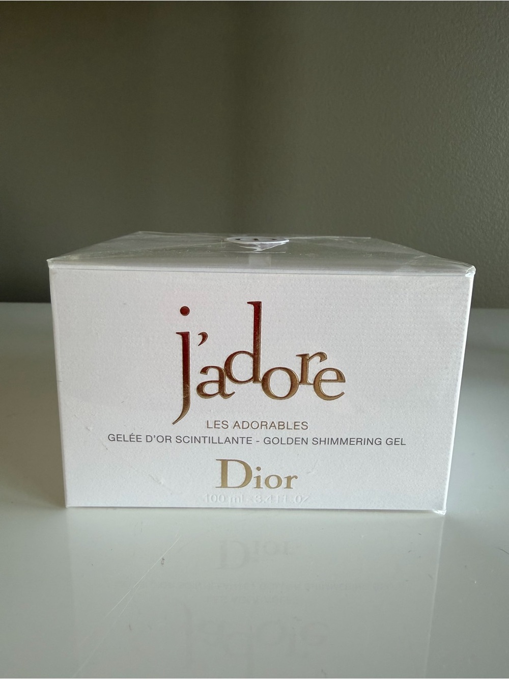 Dior J'adore Les Adorables Shimmering Gel - White and Gold Accents
